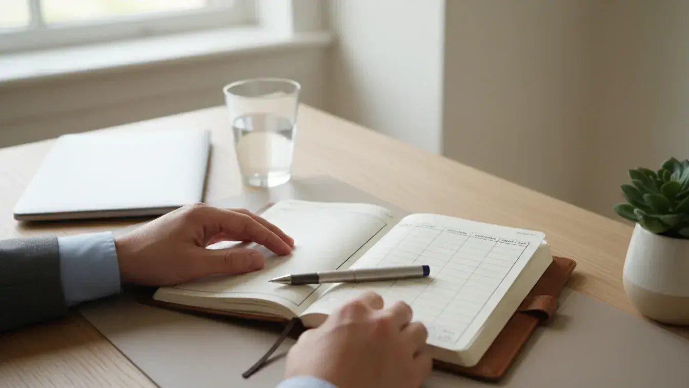 Organized bet tracking journal for responsible bankroll management